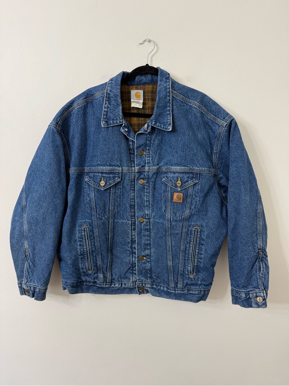 {XXL} Vintage Carhartt XXL Denim Blanket Lined Work Jacket